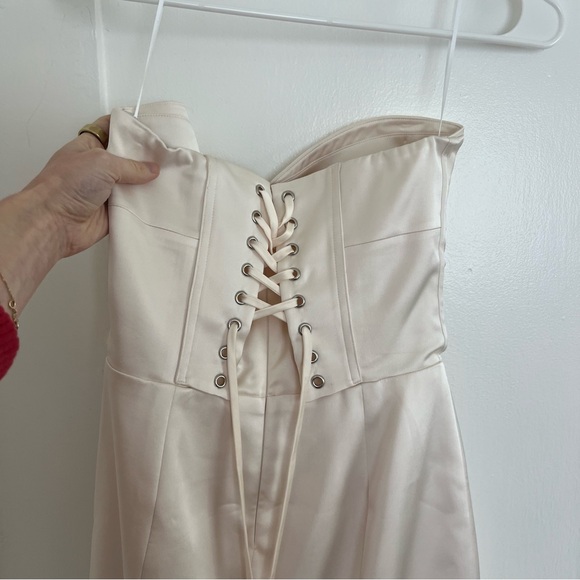 Reformation Pacie Stain Strapless Corset Dress - Picture 6 of 7